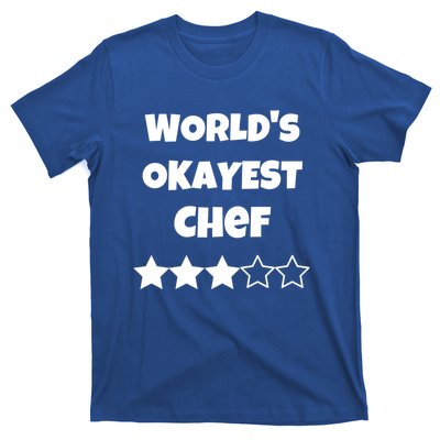 Funny Worlds Okayest Chef Cook Gift Average Star Cute Gift T-Shirt