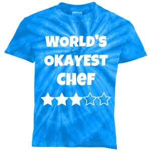 Funny Worlds Okayest Chef Cook Gift Average Star Cute Gift Kids Tie-Dye T-Shirt