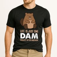 Funny Woodworking One Dam Project After Another Beaver Gift Cooling Performance Crew T-Shirt