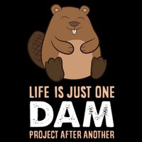 Funny Woodworking One Dam Project After Another Beaver Gift Cooling Performance Crew T-Shirt