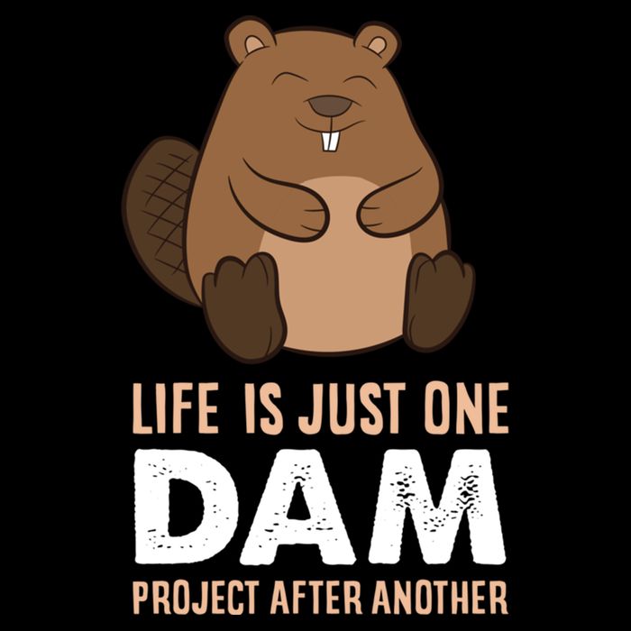 Funny Woodworking One Dam Project After Another Beaver Gift Cooling Performance Crew T-Shirt