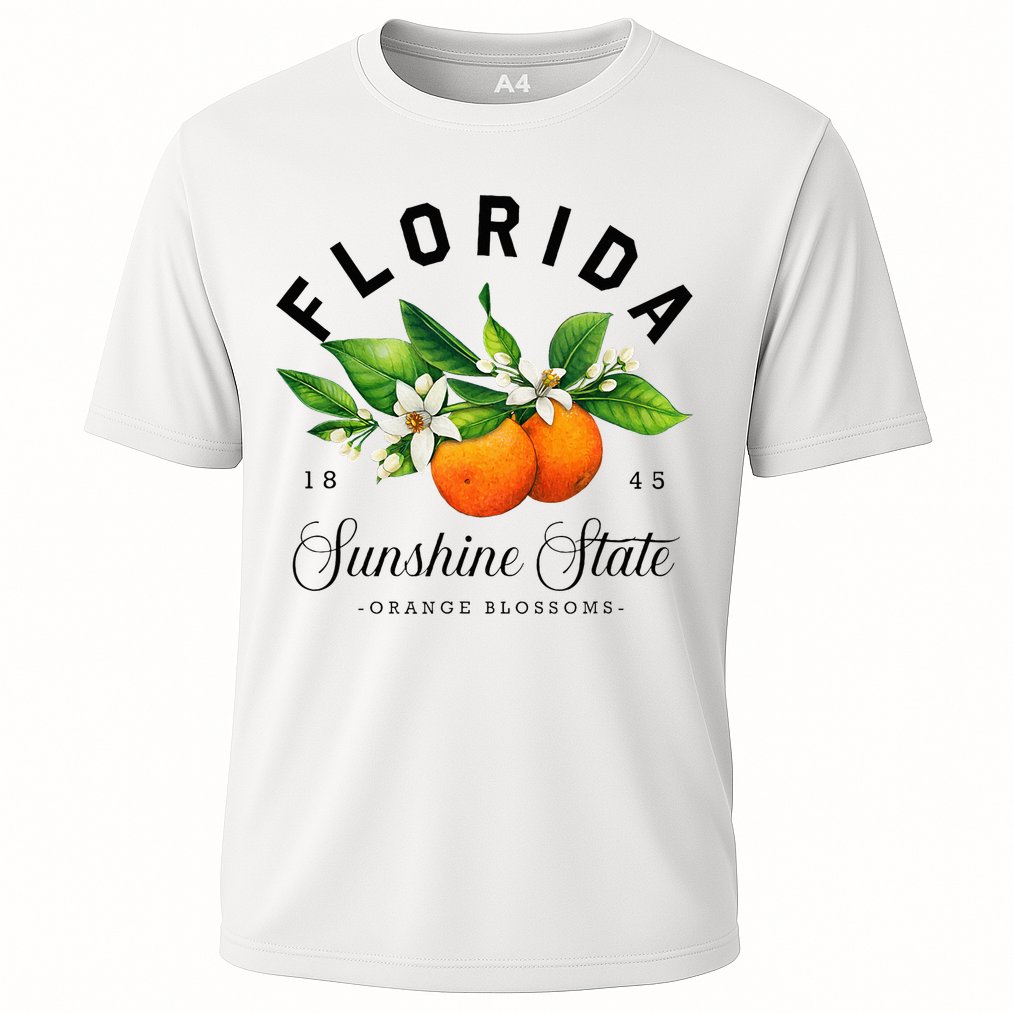 Florida Watercolor Orange Blossoms Performance Shirt