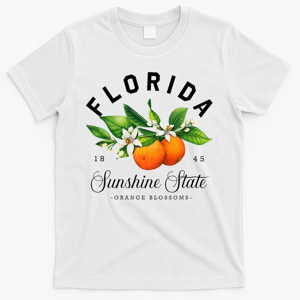 Florida Watercolor Orange Blossoms T-Shirt
