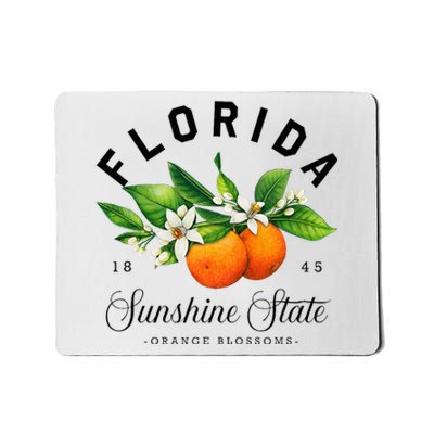 Florida Watercolor Orange Blossoms Mousepad