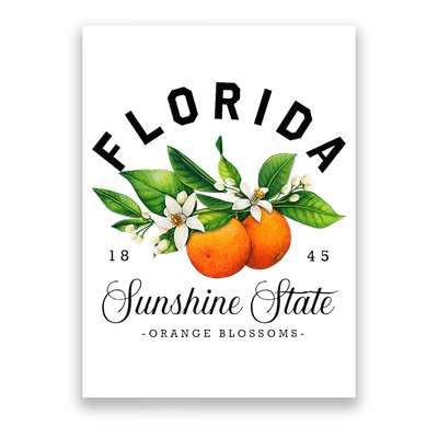 Florida Watercolor Orange Blossoms Poster