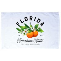 Florida Watercolor Orange Blossoms Microfiber Hand Towel