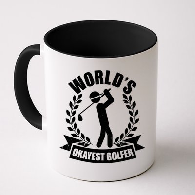 Funny Worlds Okayest Golfer Mug