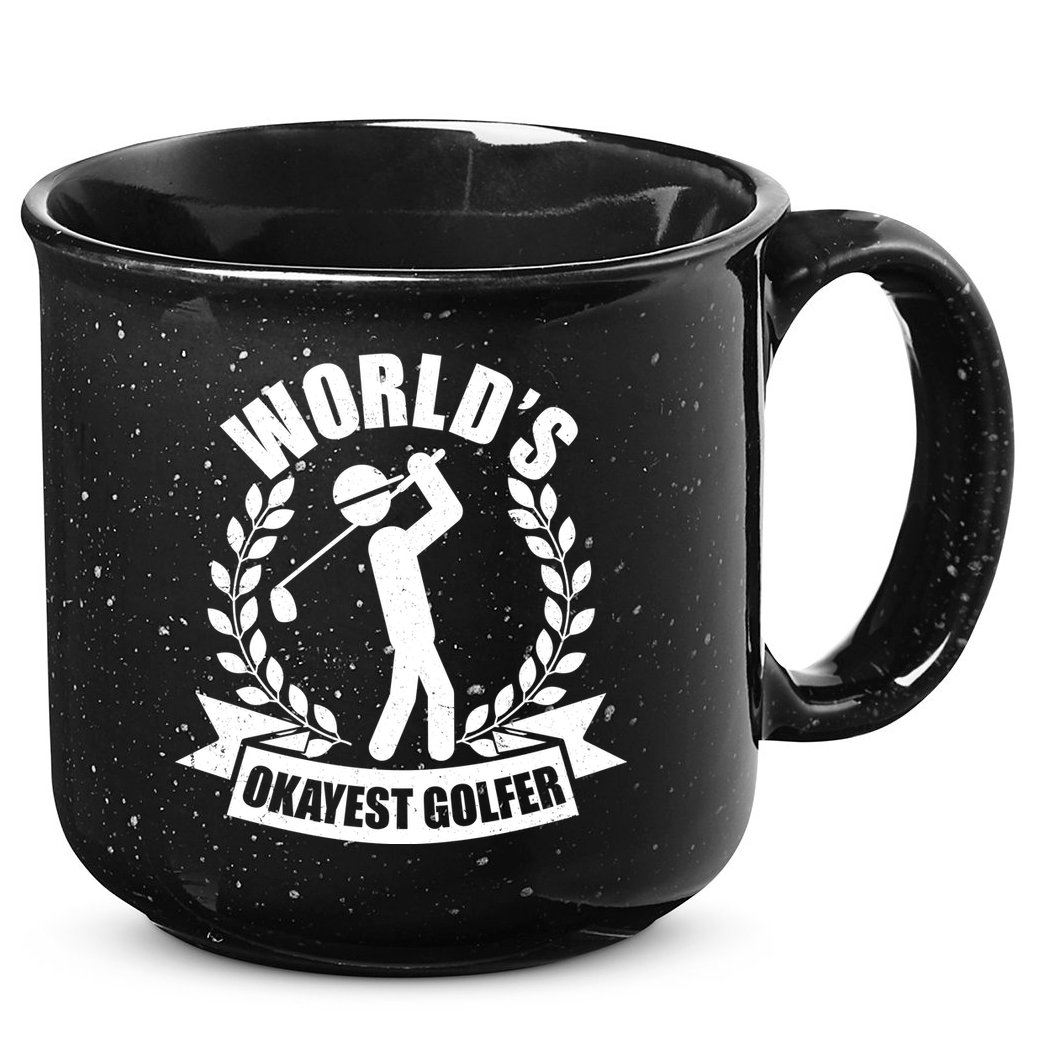 Funny Worlds Okayest Golfer 15oz Campfire Ceramic Mug