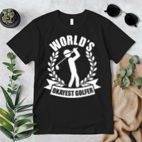 Funny Worlds Okayest Golfer Premium T-Shirt