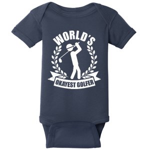 Funny Worlds Okayest Golfer Baby Bodysuit