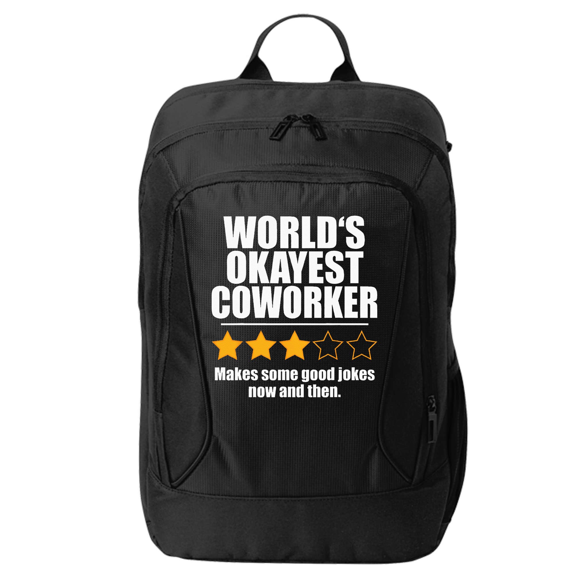Funny Worldss Okayest Coworker City Backpack