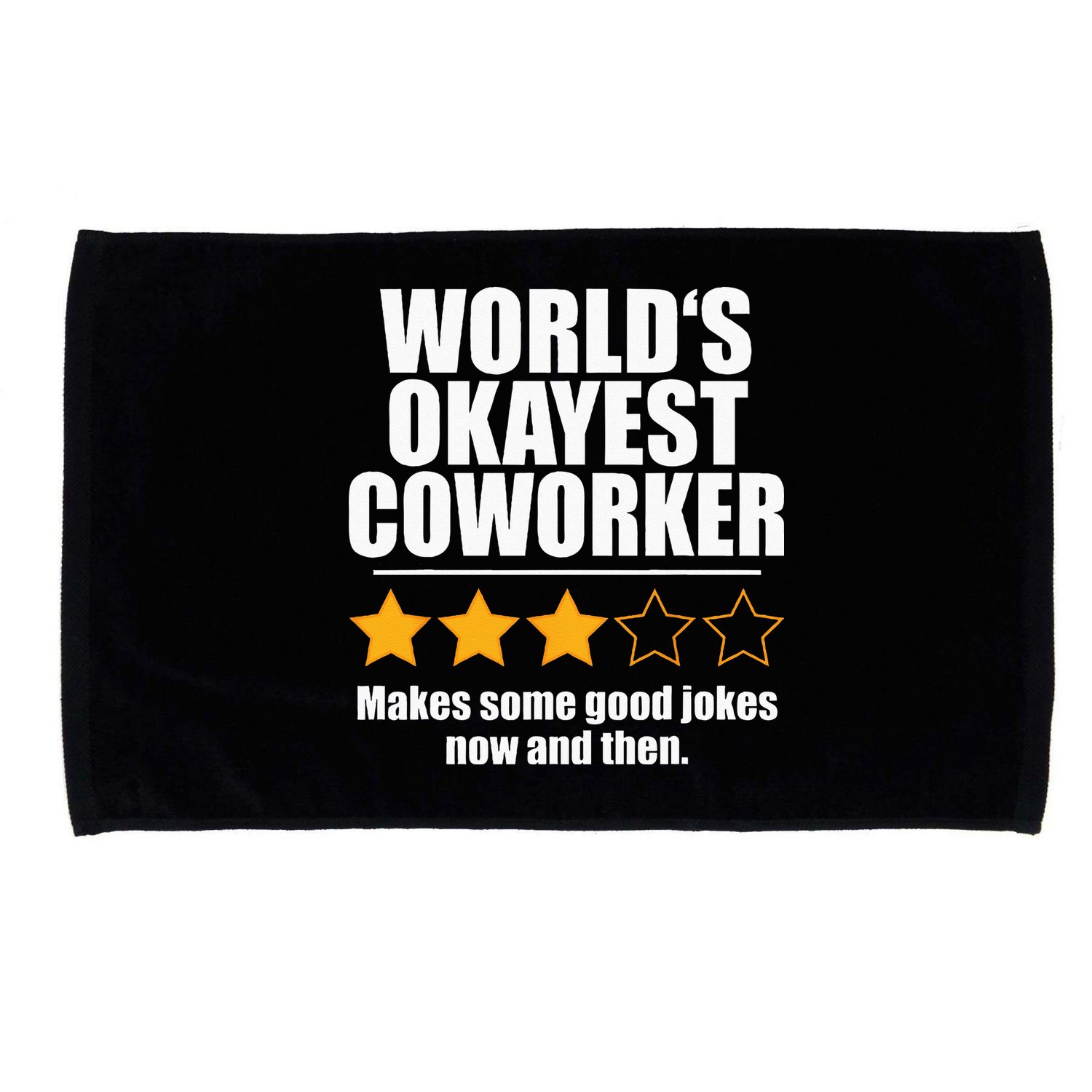 Funny Worldss Okayest Coworker Microfiber Hand Towel