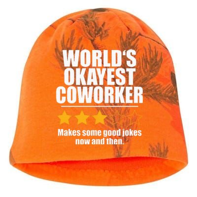 Funny Worldss Okayest Coworker Kati - Camo Knit Beanie