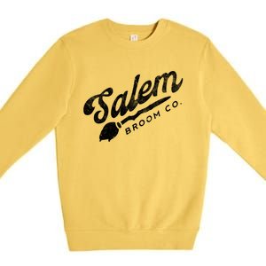 Funny Witch Olde Salem Massachusetts Broom Company Scary Co Cute Gift Premium Crewneck Sweatshirt