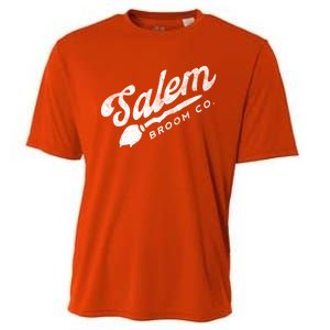 Funny Witch Olde Salem Massachusetts Broom Company Scary Co Cute Gift Cooling Performance Crew T-Shirt