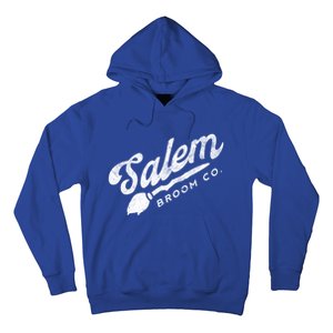 Funny Witch Olde Salem Massachusetts Broom Company Scary Co Cute Gift Hoodie