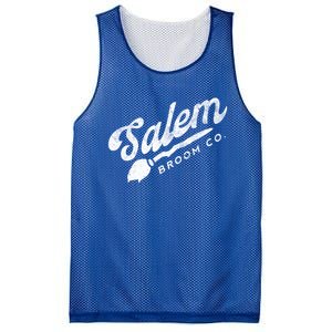 Funny Witch Olde Salem Massachusetts Broom Company Scary Co Cute Gift Mesh Reversible Basketball Jersey Tank