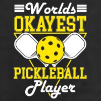 Funny Worlds Okayest Pickleball Player Gift Paddle Gift Adult Drive Performance Visor