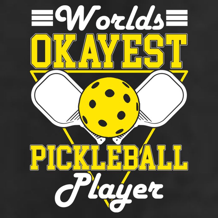 Funny Worlds Okayest Pickleball Player Gift Paddle Gift Adult Drive Performance Visor