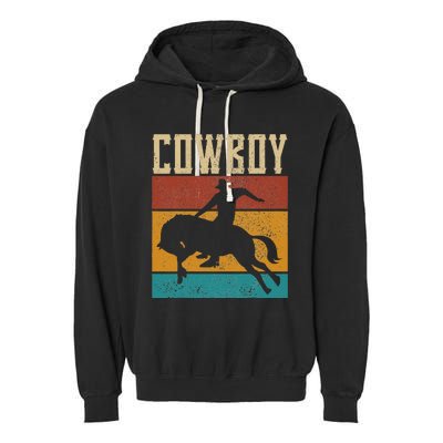 funny Western Outfits Nashville Country Rodeo Cow Garment-Dyed Fleece Hoodie