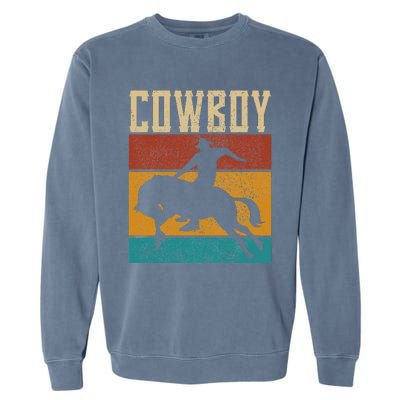 funny Western Outfits Nashville Country Rodeo Cow Garment-Dyed Sweatshirt