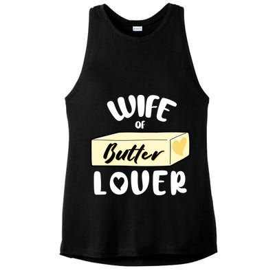 Funny Wife Of Butter Lover Matching Group Ladies PosiCharge Tri-Blend Wicking Tank