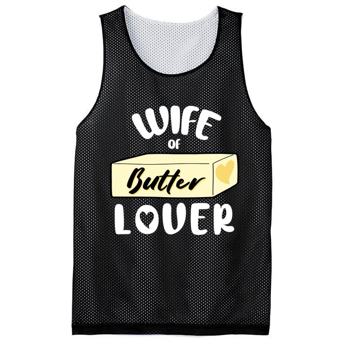 Funny Wife Of Butter Lover Matching Group Mesh Reversible Basketball Jersey Tank