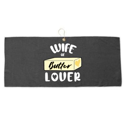 Funny Wife Of Butter Lover Matching Group Large Microfiber Waffle Golf Towel