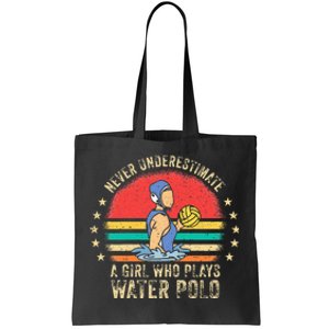 Funny Water Polo Athlete Saying Girl H2O Water Polo Player Tote Bag