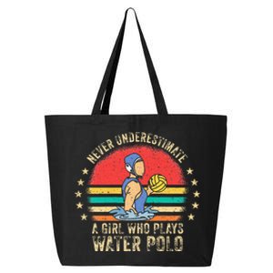 Funny Water Polo Athlete Saying Girl H2O Water Polo Player 25L Jumbo Tote