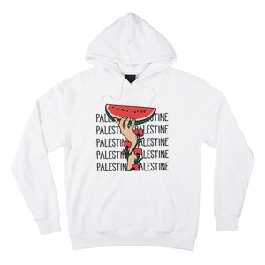 Floral Watermelon Palestine Watermelon Hoodie