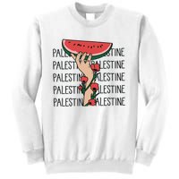 Floral Watermelon Palestine Watermelon Sweatshirt