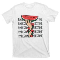 Floral Watermelon Palestine Watermelon T-Shirt