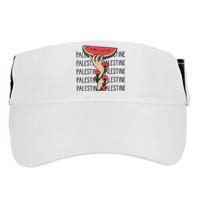 Floral Watermelon Palestine Watermelon Adult Drive Performance Visor