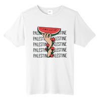 Floral Watermelon Palestine Watermelon Tall Fusion ChromaSoft Performance T-Shirt