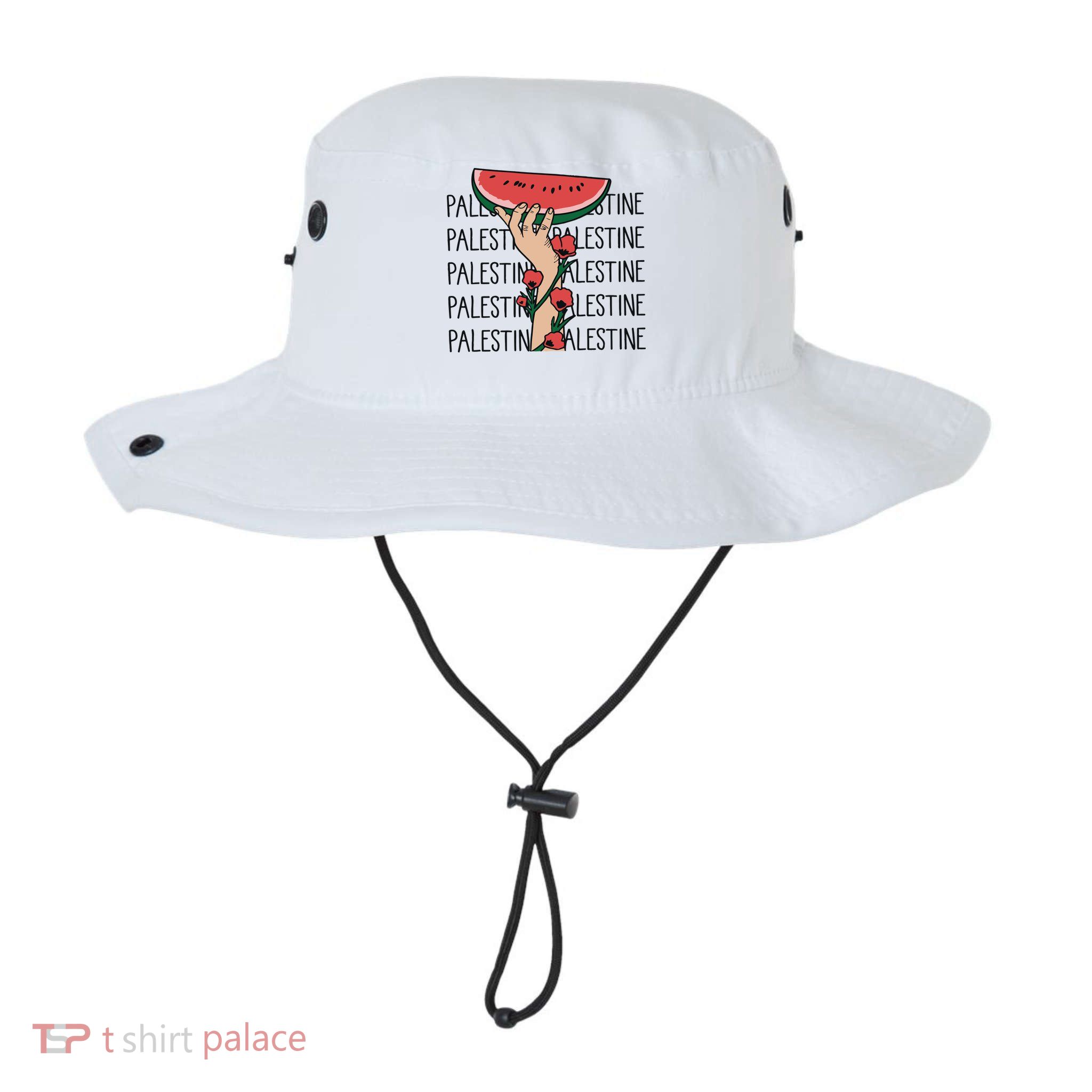 Floral Watermelon Palestine Watermelon Bucket Hat