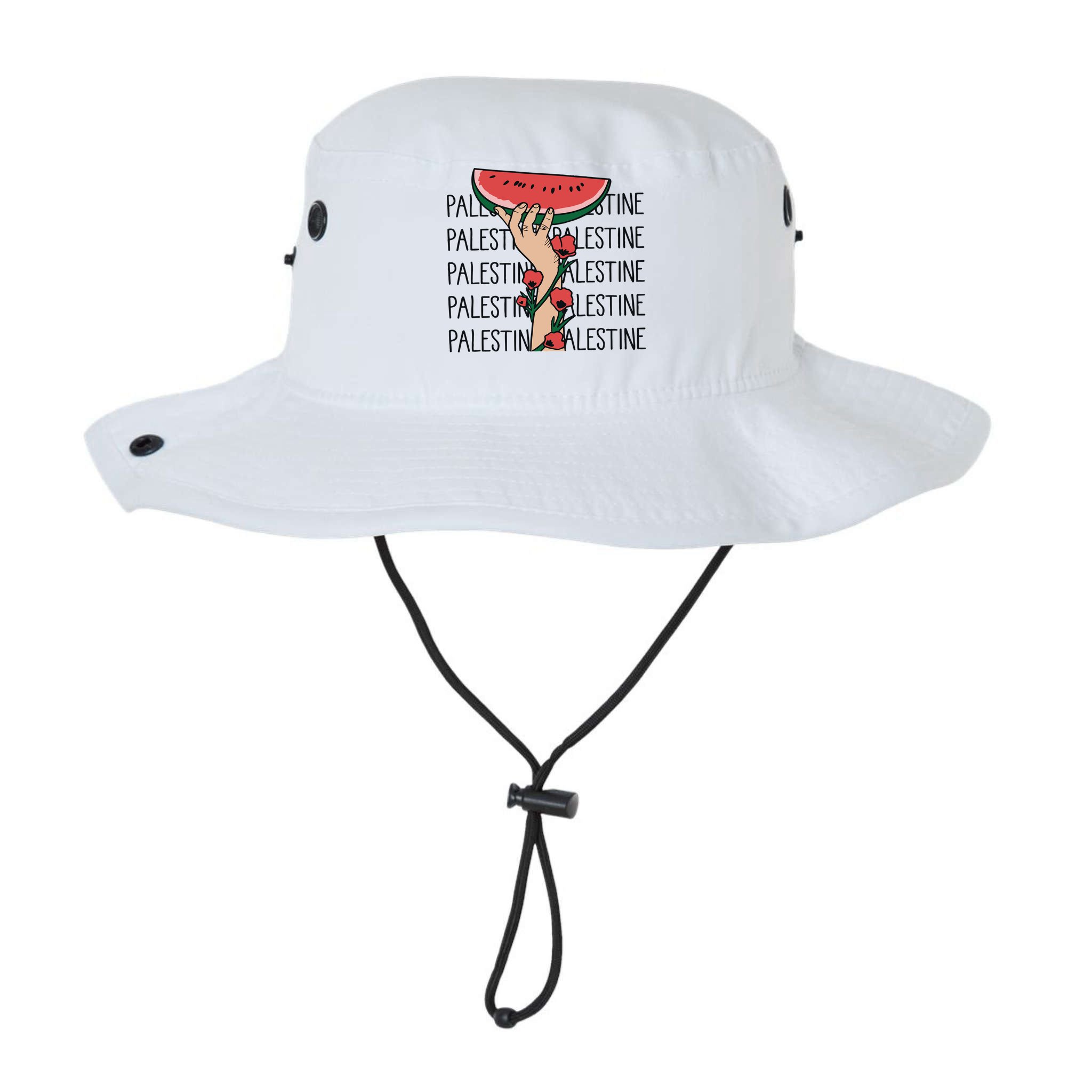 Floral Watermelon Palestine Watermelon Bucket Hat