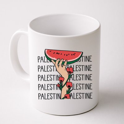 Floral Watermelon Palestine Watermelon Mug