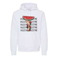 Floral Watermelon Palestine Watermelon Premium Hoodie