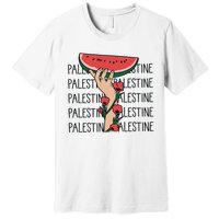 Floral Watermelon Palestine Watermelon Premium T-Shirt