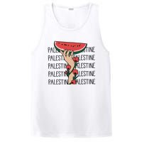 Floral Watermelon Palestine Watermelon PosiCharge Competitor Tank