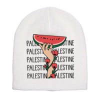 Floral Watermelon Palestine Watermelon Short Acrylic Beanie