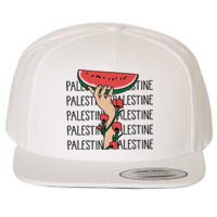 Floral Watermelon Palestine Watermelon Wool Snapback Cap