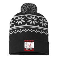 Funny What Part Of Hockey Dont You Understand Hockey Player USA-Made Snowflake Beanie