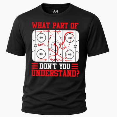 Funny What Part Of Hockey Dont You Understand Hockey Player Performance Shirt