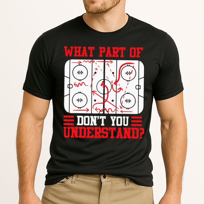 Funny What Part Of Hockey Dont You Understand Hockey Player Performance Shirt
