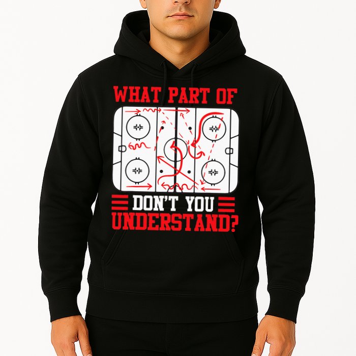 Funny What Part Of Hockey Dont You Understand Hockey Player Hoodie