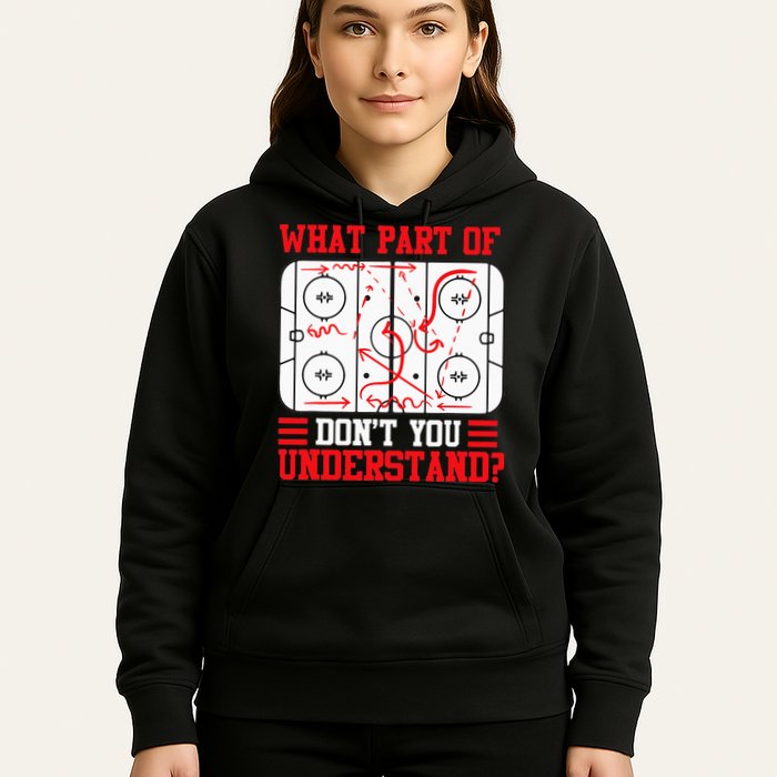 Funny What Part Of Hockey Dont You Understand Hockey Player Hoodie