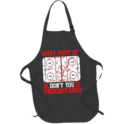 Funny What Part Of Hockey Dont You Understand Hockey Player Apron