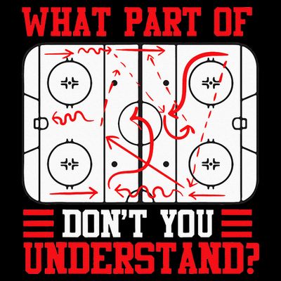Funny What Part Of Hockey Dont You Understand Hockey Player T-Shirt